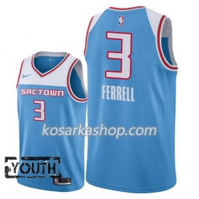 Dres Sacramento Kings Yogi Ferrell 3 Nike 2018-19 City Edition Plava Swingman - Dječji
